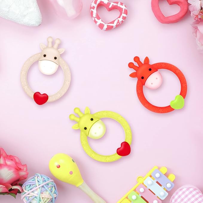 Soothe Sore Gums: BPA-Free Silicone Teethers for Babies